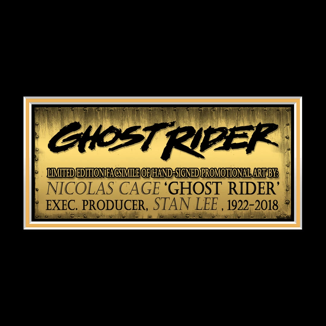 RARE-T Ghost Rider Art Print Limited Signature Edition Studio Licensed Custom Frame 6 RARE-T Ghost Rider Art Print Limited Signature Edition Studio Licensed Custom Frame