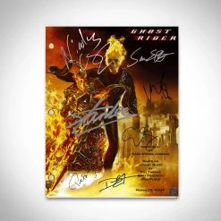 RARE-T Ghost Rider Script Limited Signature Edition Studio Licensed Custom Frame Limited Edition Frames