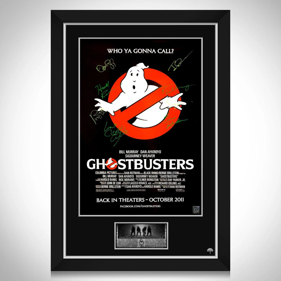 RARE-T Ghostbusters Movie Mini Poster Limited Signature Edition Studio Licensed Custom Frame 1 RARE-T Ghostbusters Movie Mini Poster Limited Signature Edition Studio Licensed Custom Frame