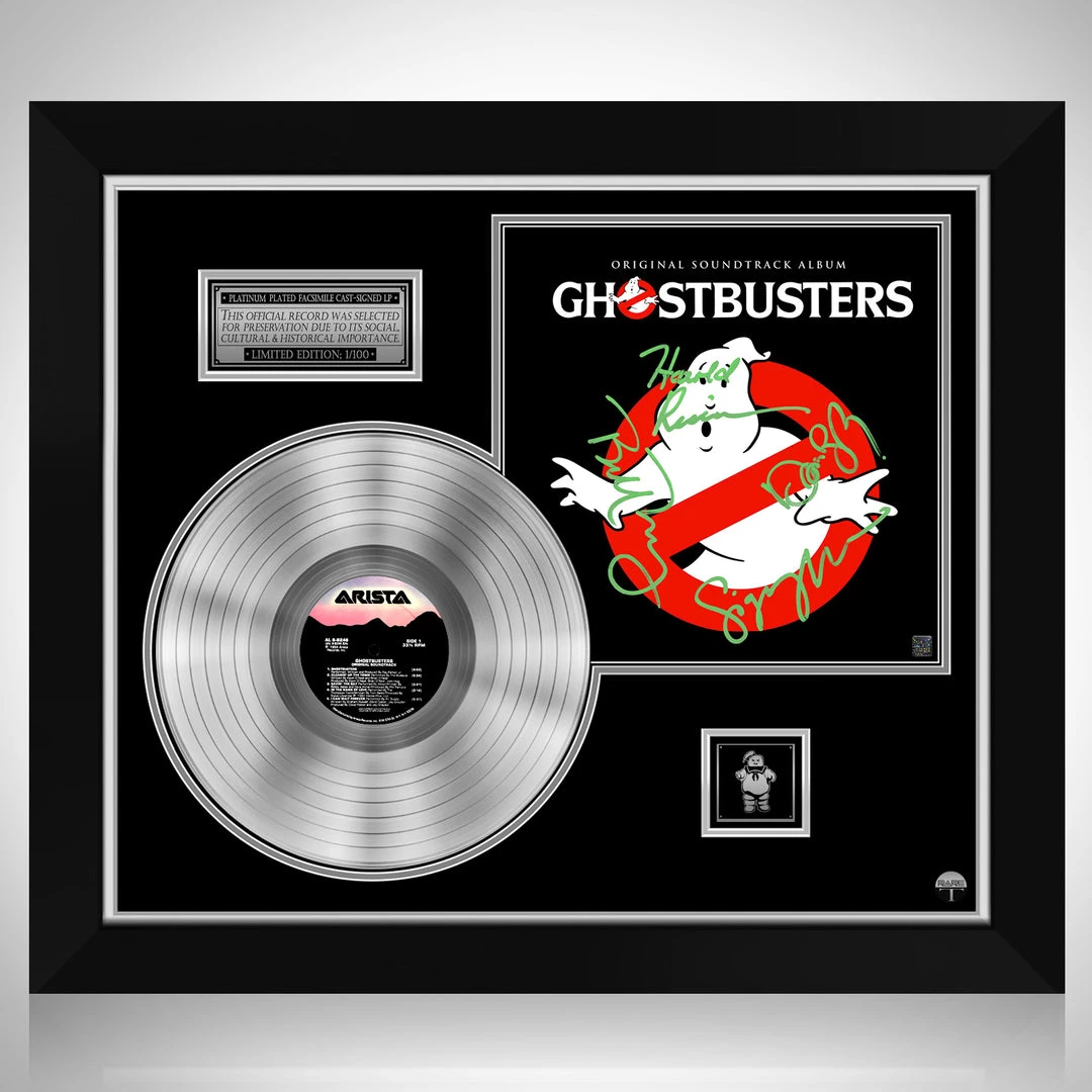 RARE-T Ghostbusters Original Soundtrack Platinum LP Limited Signature Edition Custom Frame Limited Edition Frames 1 RARE-T Ghostbusters Original Soundtrack Platinum LP Limited Signature Edition Custom Frame Limited Edition Frames