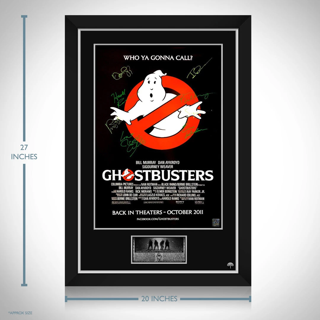 RARE-T Ghostbusters Movie Mini Poster Limited Signature Edition Studio Licensed Custom Frame 6 RARE-T Ghostbusters Movie Mini Poster Limited Signature Edition Studio Licensed Custom Frame