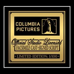 RARE-T Ghostbusters Script Limited Signature Edition Studio Licensed Custom Frame