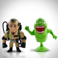 Toy Wonders Ready To Ship! 48 Hour Shipping! Ghostbusters- Slimer & Slimed Peter Venkman Collectors Edition Die-Cast Figures