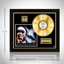 RARE-T Limited Edition Frames Ghostface Killah - Supreme Clientele Gold LP Limited Signature Edition Studio Licensed Custom Frame