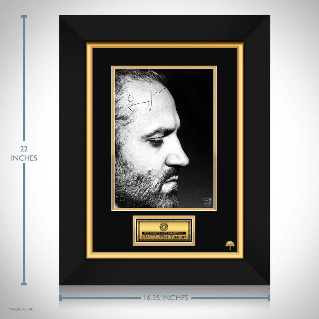 RARE-T Gianni Versace Memorial Photo Limited Signature Edition Studio Licensed Custom Frame 4 RARE-T Gianni Versace Memorial Photo Limited Signature Edition Studio Licensed Custom Frame