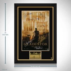 RARE-T Limited Edition Frames Gladiator Mini Poster Limited Signature Edition Custom Frame