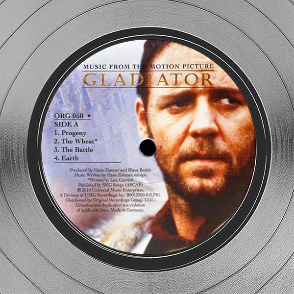 RARE-T Gladiator Movie Soundtrack Platinum LP Limited Signature Edition Studio Licensed Custom Frame Limited Edition Frames 5 RARE-T Gladiator Movie Soundtrack Platinum LP Limited Signature Edition Studio Licensed Custom Frame Limited Edition Frames
