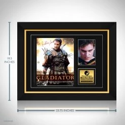 RARE-T Limited Edition Frames Gladiator Movie Script Limited Signature Edition Studio Licensed Custom Frame