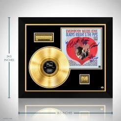 RARE-T Gladys Knight And The Pips - Everybody Needs Love Gold LP Limited Signature Edition Studio Licensed Custom Frame