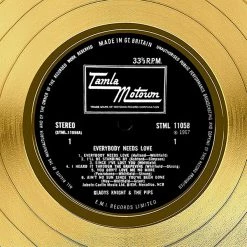 RARE-T Gladys Knight And The Pips - Everybody Needs Love Gold LP Limited Signature Edition Studio Licensed Custom Frame