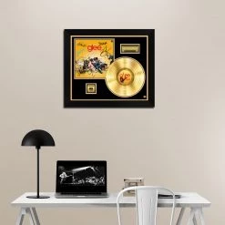 RARE-T Glee The Music Gold LP Limited Signature Edition Studio Licensed Custom Frame