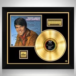 RARE-T Glen Campbell - Wichita Lineman Gold LP Limited Signature Edition Studio Licensed Custom Frame