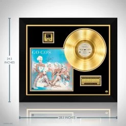 RARE-T Limited Edition Frames The Go-Go's - Beauty And The Beat Gold LP Limited Signature Edition Studio Licensed Custom Frame