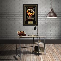 RARE-T Limited Edition Frames Game Of Thrones Crown Limited Signature Edition Studio Licensed Mini Poster Custom Frame