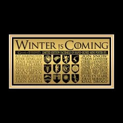 RARE-T Limited Edition Frames Game Of Thrones Crown Limited Signature Edition Studio Licensed Mini Poster Custom Frame