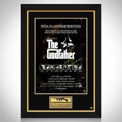 APW Signed Memorabilia The Godfather - Certified Hand-Signed Vintage Poster By Cast Custom Framed