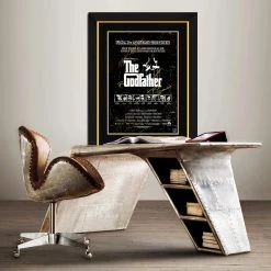 APW Signed Memorabilia The Godfather - Certified Hand-Signed Vintage Poster By Cast Custom Framed