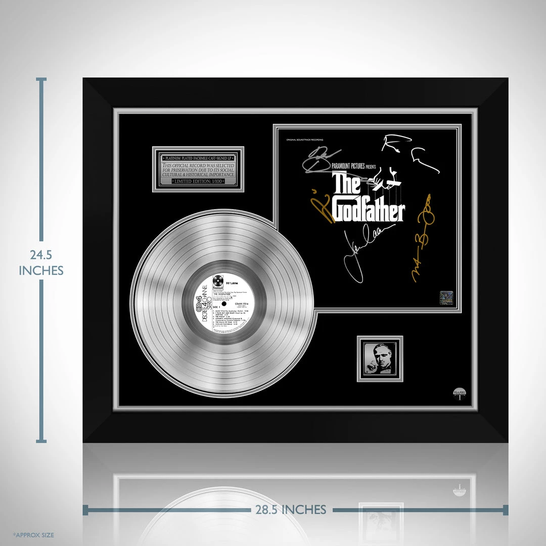 Rare-T The Godfather - Soundtrack Platinum LP Limited Signature Edition Studio Licensed Custom Frame 3 Rare-T The Godfather - Soundtrack Platinum LP Limited Signature Edition Studio Licensed Custom Frame