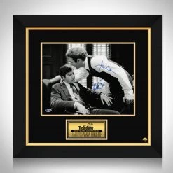 PPC The Godfather Beckett Witnessed Certified Hand-Signed Mini Poster By Al Pacino & James Caan Custom Frame Signed Memorabilia