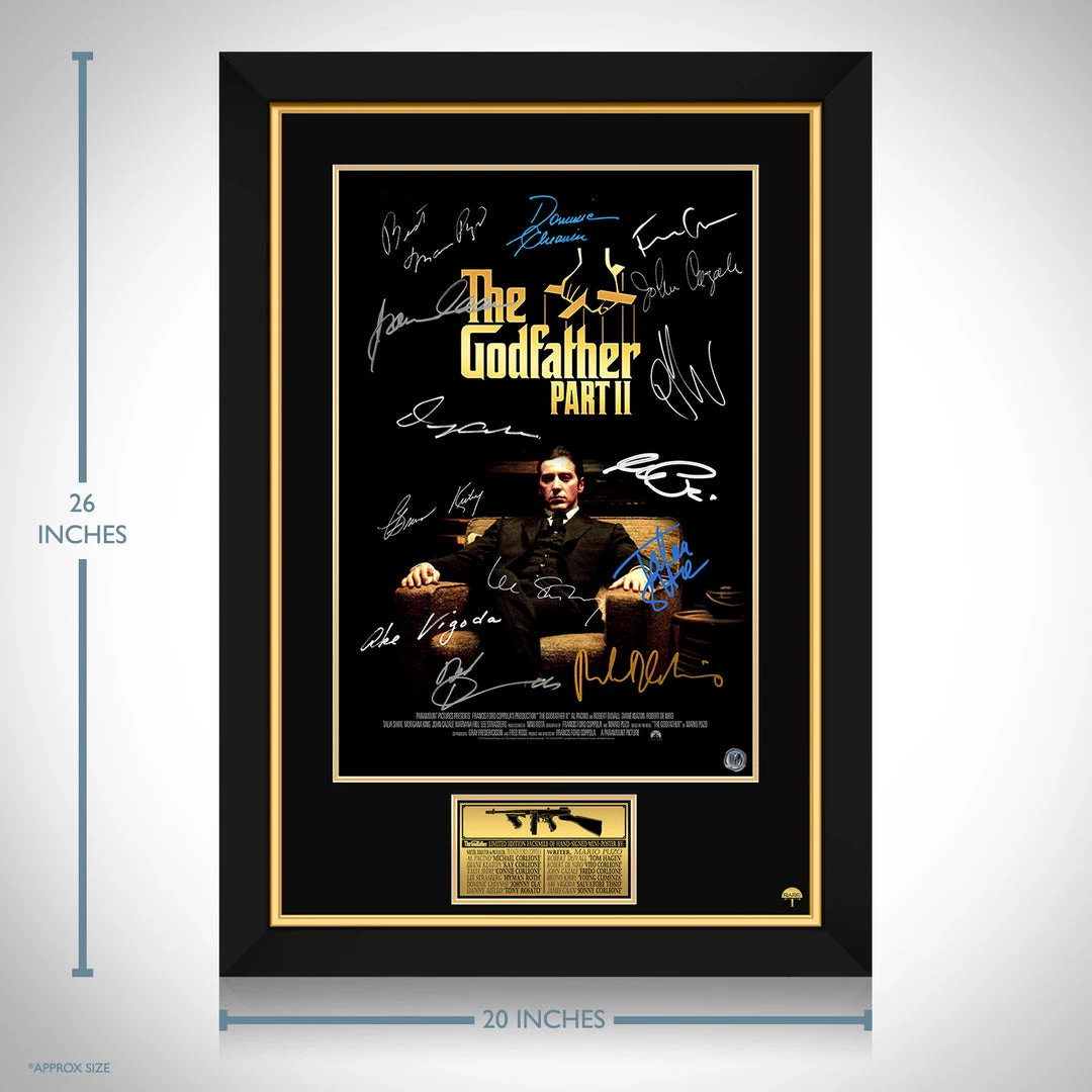 RARE-T The Godfather Part II Mini Poster Limited Signature Edition Studio Licensed Custom Frame NEW 3 RARE-T The Godfather Part II Mini Poster Limited Signature Edition Studio Licensed Custom Frame NEW
