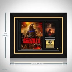 RARE-T Limited Edition Frames Godzilla 2014 Script Limited Signature Edition Studio Licensed Custom Frame