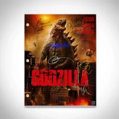 RARE-T Limited Edition Frames Godzilla 2014 Script Limited Signature Edition Studio Licensed Custom Frame