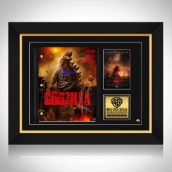 RARE-T Limited Edition Frames Godzilla 2014 Script Limited Signature Edition Studio Licensed Custom Frame