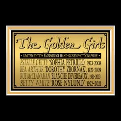 RARE-T The Golden Girls With Betty White Photo Limited Signature Edition Licensed Custom Frame Limited Edition Frames