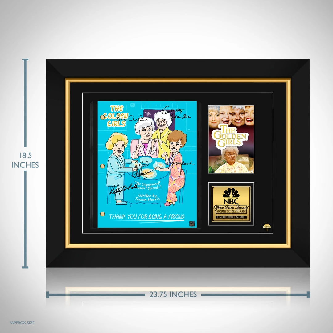 RARE-T The Golden Girls Transcript Limited Signature Edition Studio Licensed Custom Frame Limited Edition Frames 7 RARE-T The Golden Girls Transcript Limited Signature Edition Studio Licensed Custom Frame Limited Edition Frames