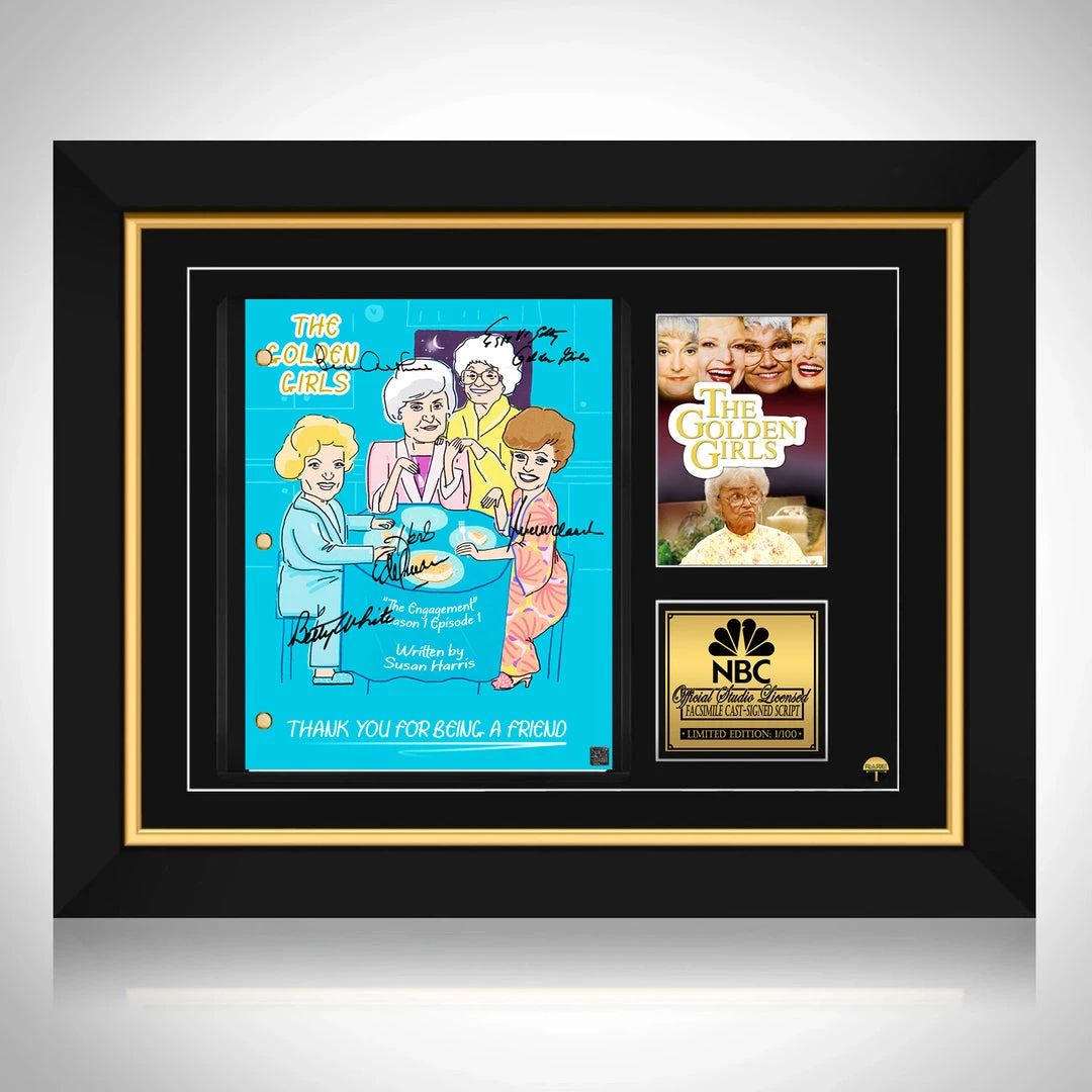 RARE-T The Golden Girls Transcript Limited Signature Edition Studio Licensed Custom Frame Limited Edition Frames 1 RARE-T The Golden Girls Transcript Limited Signature Edition Studio Licensed Custom Frame Limited Edition Frames