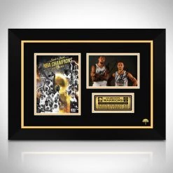 RARE-T Golden State Warriors - Kevin Durant & Stephen Curry Photo Limited Signature Edition Studio Licensed Custom Frame Sports Memorabilia