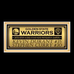 RARE-T Golden State Warriors - Kevin Durant & Stephen Curry Photo Limited Signature Edition Studio Licensed Custom Frame Sports Memorabilia