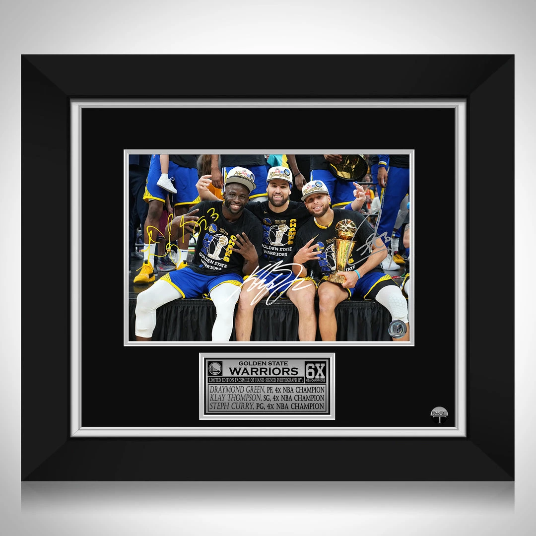 RARE-T Golden States Warriors 2022 NBA Champions Photo Limited Signature Edition Licensed Custom Frame NEW 10 RARE-T Golden States Warriors 2022 NBA Champions Photo Limited Signature Edition Licensed Custom Frame NEW