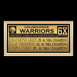 RARE-T Golden States Warriors 2022 NBA Champions Photo Limited Signature Edition Licensed Custom Frame NEW 16 RARE-T Golden States Warriors 2022 NBA Champions Photo Limited Signature Edition Licensed Custom Frame NEW