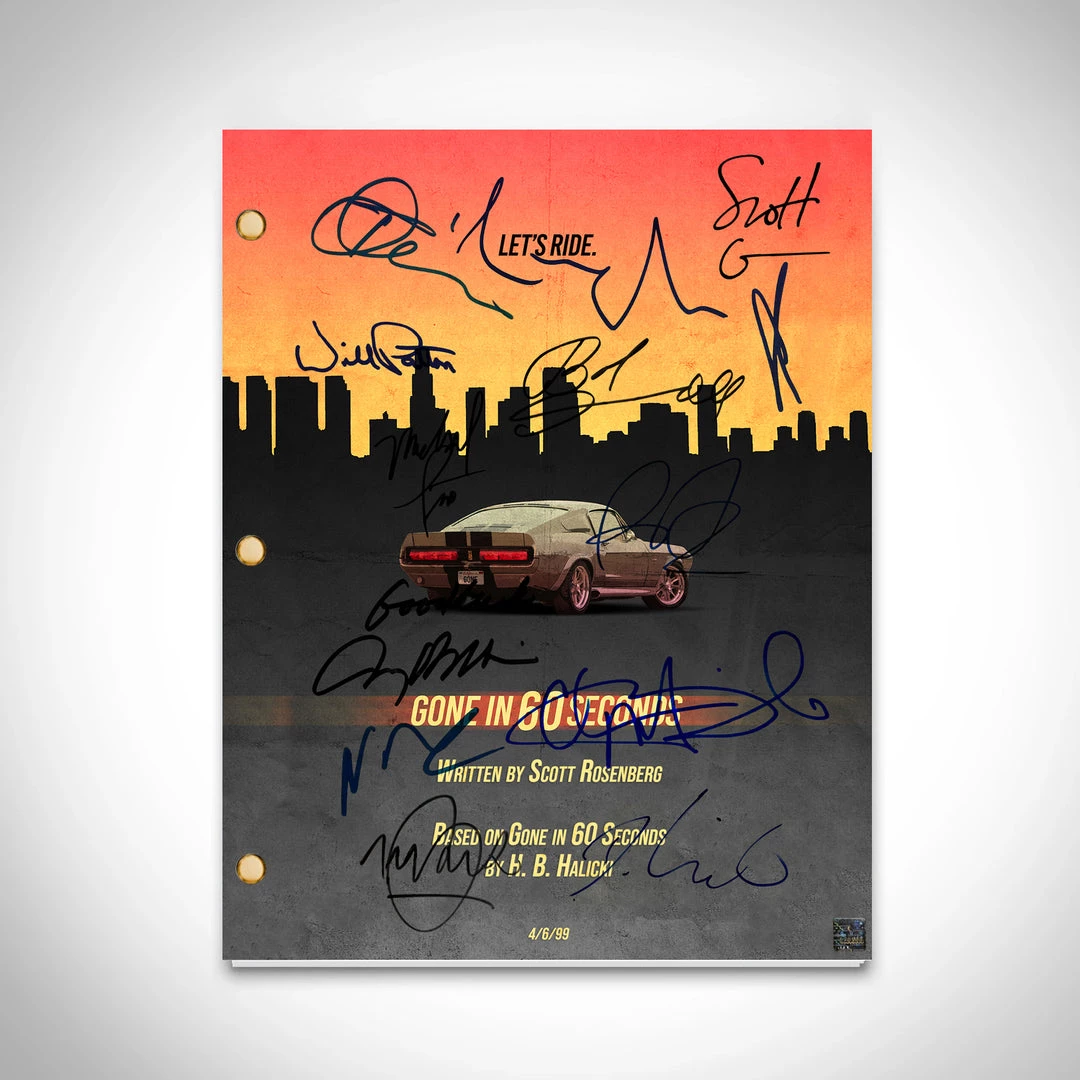 RARE-T Limited Edition Frames Gone In 60 Seconds Script Limited Signature Edition Studio Licensed Custom Frame 2 RARE-T Limited Edition Frames Gone In 60 Seconds Script Limited Signature Edition Studio Licensed Custom Frame