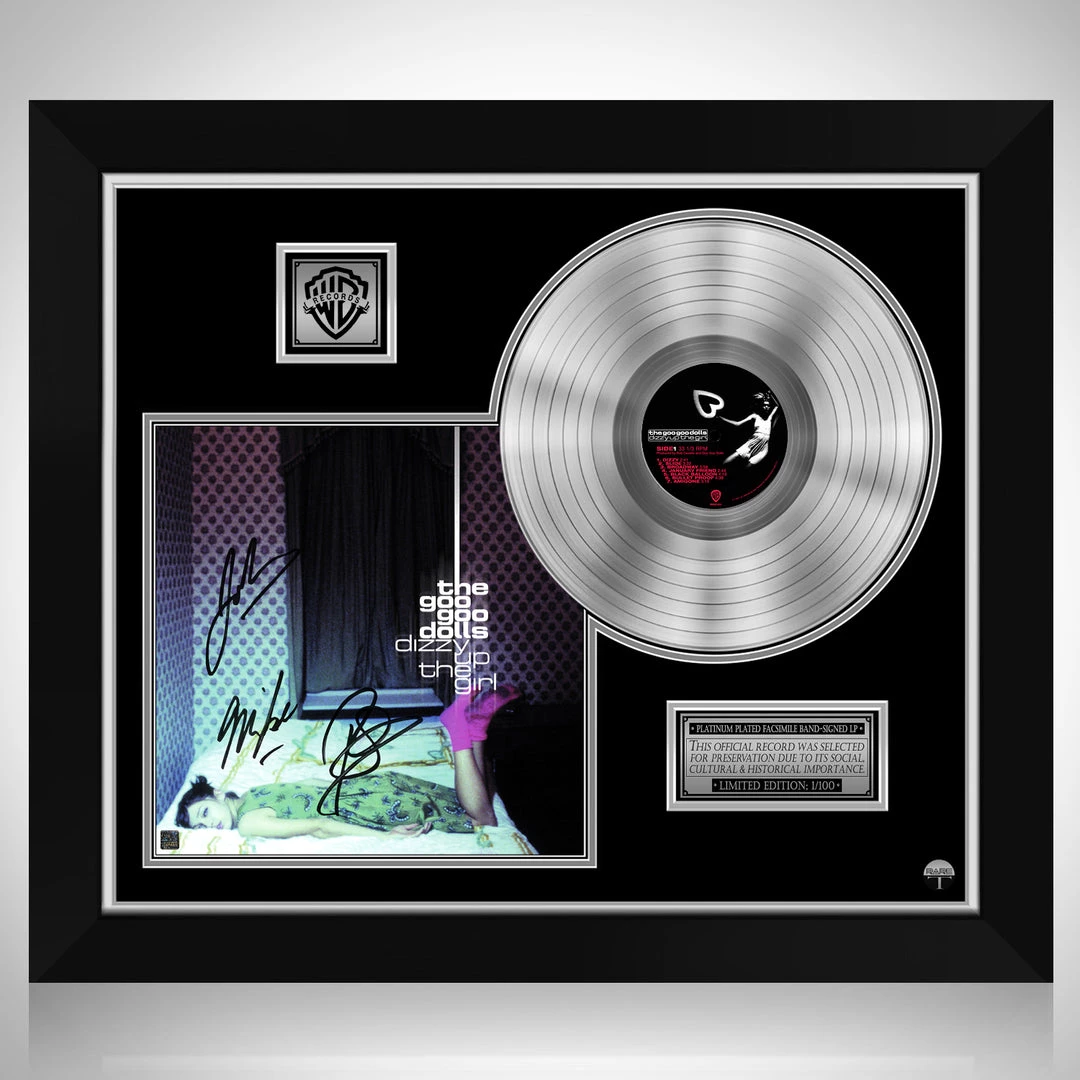 RARE-T Goo Goo Dolls Dizzy Up The Girl Platinum LP Limited Signature Edition Studio Licensed Custom Frame 1 RARE-T Goo Goo Dolls Dizzy Up The Girl Platinum LP Limited Signature Edition Studio Licensed Custom Frame