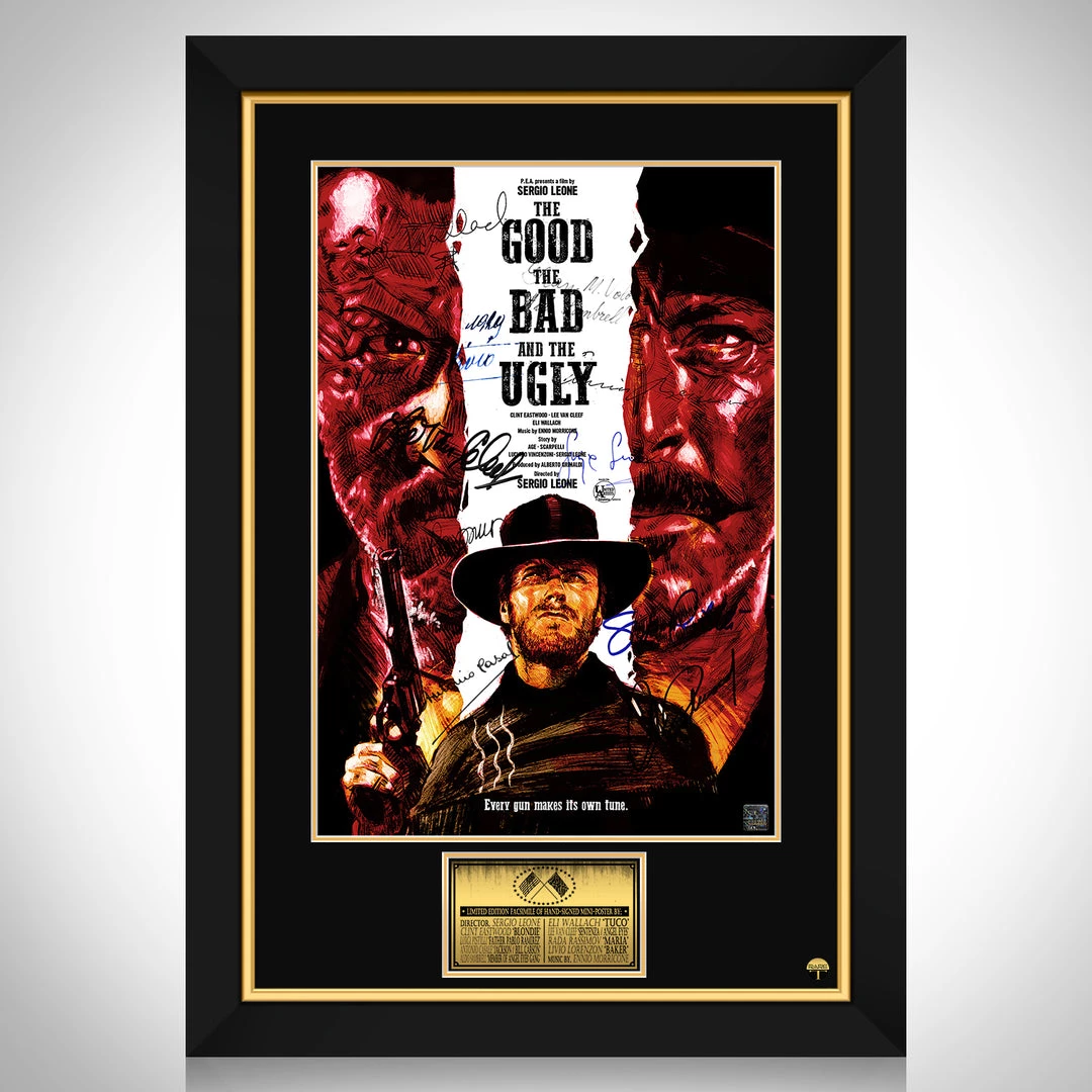 RARE-T The Good, The Bad And The Ugly Mini Poster Signature Edition Studio Licensed Custom Frame Limited Edition Frames 1 RARE-T The Good, The Bad And The Ugly Mini Poster Signature Edition Studio Licensed Custom Frame Limited Edition Frames