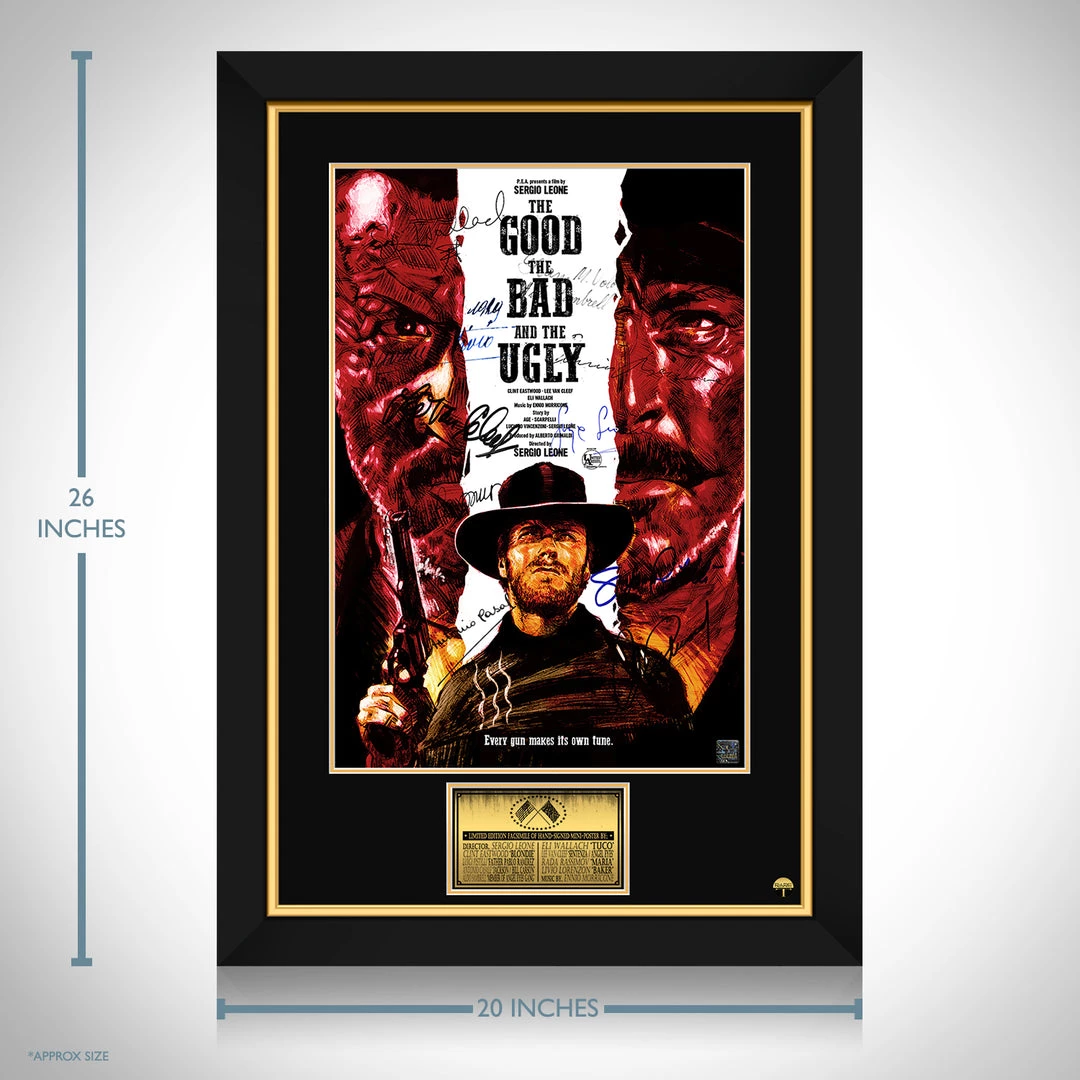 RARE-T The Good, The Bad And The Ugly Mini Poster Signature Edition Studio Licensed Custom Frame Limited Edition Frames 3 RARE-T The Good, The Bad And The Ugly Mini Poster Signature Edition Studio Licensed Custom Frame Limited Edition Frames