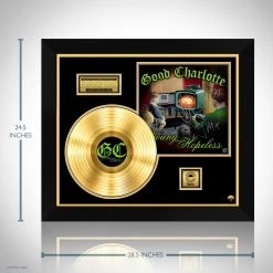 RARE-T Limited Edition Frames Good Charlotte - The Young And Hopeless Gold LP Limited Signature Edition Studio Licensed Custom Frame