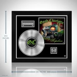 RARE-T Limited Edition Frames Good Charlotte - The Young And Hopeless Platinum LP Limited Signature Edition Studio Licensed Custom Frame