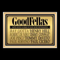 RARE-T Goodfellas Photo Limited Signature Edition Studio Licensed Custom Frame Limited Edition Frames
