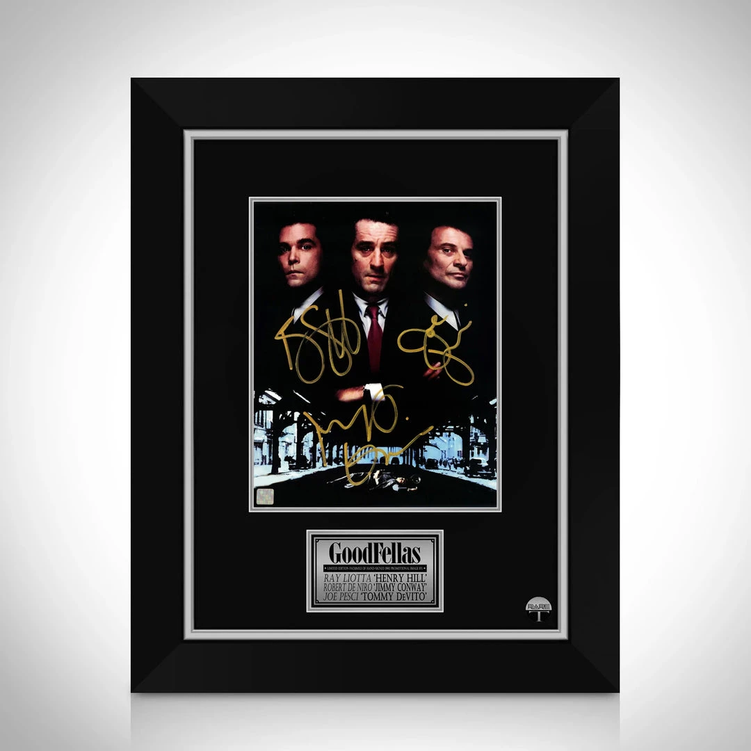RARE-T Goodfellas De Niro, Liotta & Pesci Movie Photo Limited Signature Edition Studio Licensed Custom Frame 7 RARE-T Goodfellas De Niro, Liotta & Pesci Movie Photo Limited Signature Edition Studio Licensed Custom Frame