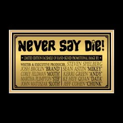 RARE-T Goonies Photo & VHS Limited Signature Edition Studio Licensed Custom Frame NEW 20 RARE-T Goonies Photo & VHS Limited Signature Edition Studio Licensed Custom Frame NEW