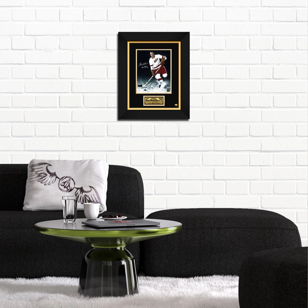 RARE-T Limited Edition Frames Detroit Red Wings - Gordie Howe Limited Signature Edition Studio Licensed Photo Custom Frame 2 RARE-T Limited Edition Frames Detroit Red Wings - Gordie Howe Limited Signature Edition Studio Licensed Photo Custom Frame