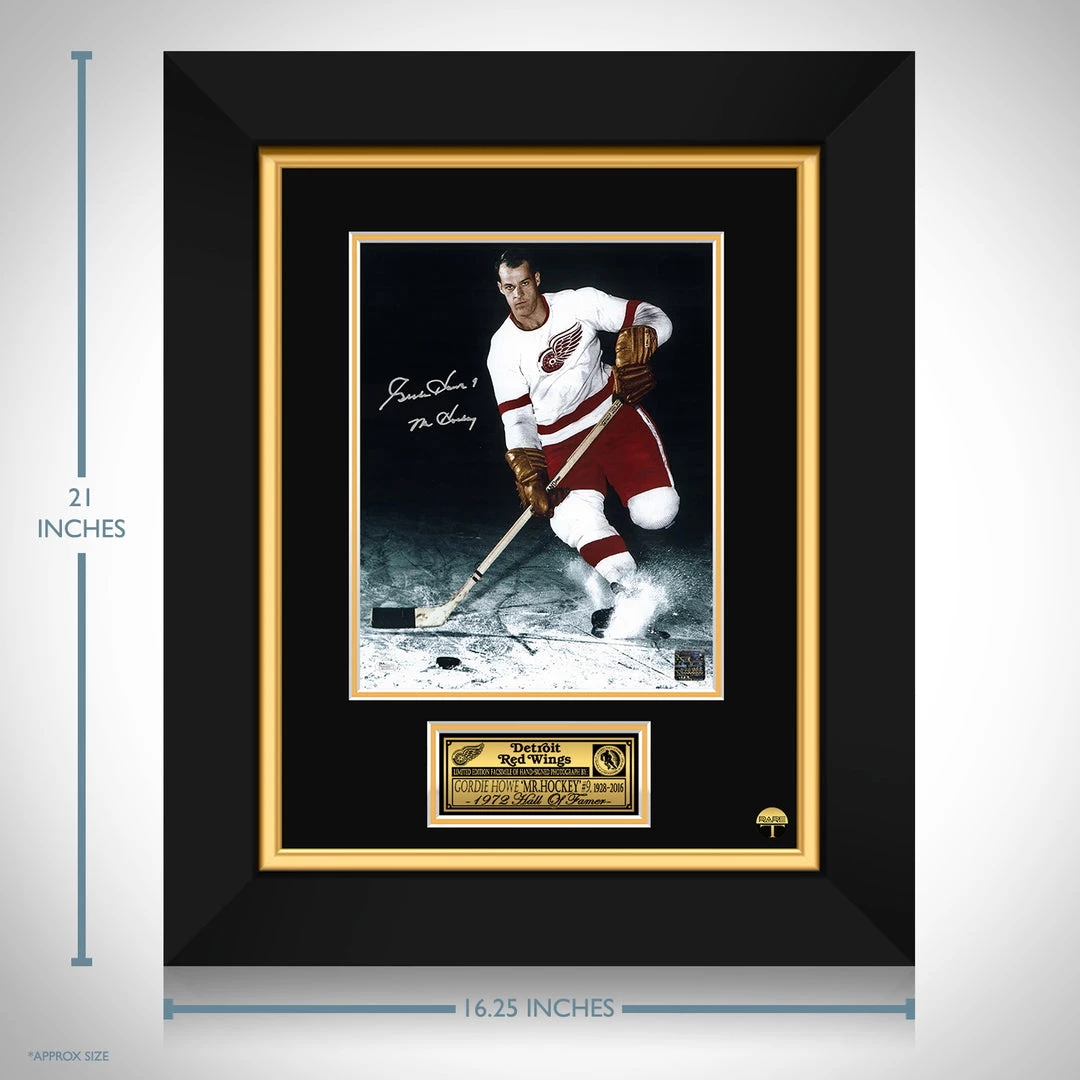 RARE-T Limited Edition Frames Detroit Red Wings - Gordie Howe Limited Signature Edition Studio Licensed Photo Custom Frame 3 RARE-T Limited Edition Frames Detroit Red Wings - Gordie Howe Limited Signature Edition Studio Licensed Photo Custom Frame