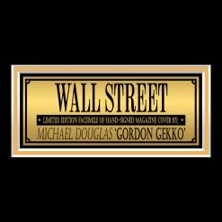 RARE-T Wall Street - Gordon Gekko Photo Limited Signature Edition Studio Licensed Custom Frame Limited Edition Frames