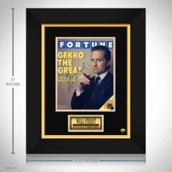RARE-T Wall Street - Gordon Gekko Photo Limited Signature Edition Studio Licensed Custom Frame Limited Edition Frames