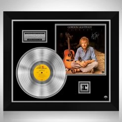 RARE-T Limited Edition Frames Gordon Lightfoot - Sundown Platinum LP Limited Signature Edition Studio Licensed Custom Frame
