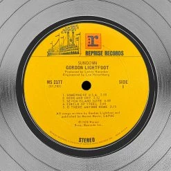 RARE-T Limited Edition Frames Gordon Lightfoot - Sundown Platinum LP Limited Signature Edition Studio Licensed Custom Frame