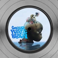 RARE-T Gorillaz - Plastic Beach Platinum LP Limited Signature Edition Studio Licensed Custom Frame Limited Edition Frames